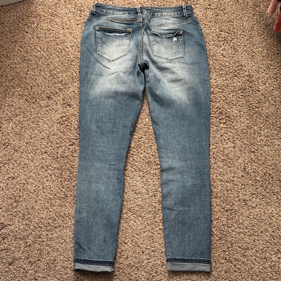 Maurices Blue Distressed Skinny Jeans - Picture 2 of 3